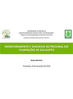 MONITORAMENTO E DIAGNOSE NUTRICIONAL EM PLANTAÇÕES DE EUCALIPTO